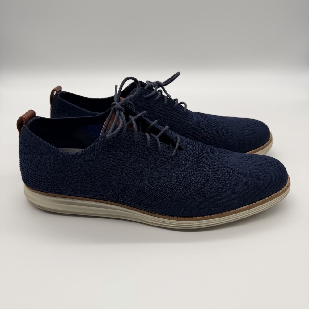 Cole Haan Shoes Mens 14M Blue Original Grand Stitchlite Wingtip Oxford C27960